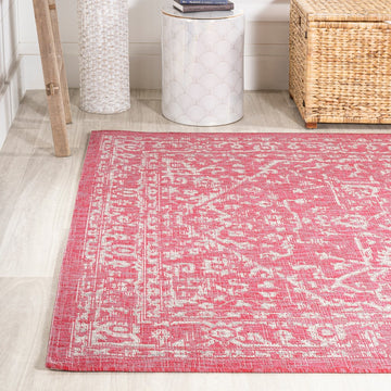 Malta Bohemian Medallion Textured Weave Indoor/outdoor Area Rug